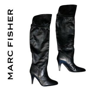 Marc Fisher Black Over-the-Knee Boots